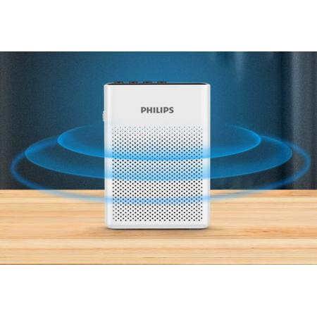 飛利浦（PHILIPS）SBM200 小蜜蜂擴(kuò)音器便攜插卡音箱會議揚(yáng)聲器麥克風(fēng)喇叭喊話教師導(dǎo)游專用教學(xué)講課戶外小巧迷你白