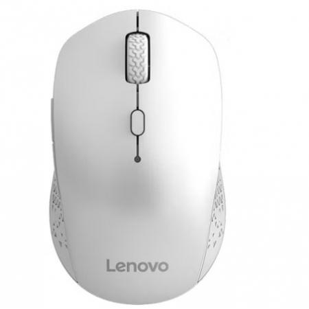 聯(lián)想(Lenovo) 無線藍(lán)牙雙模鼠標(biāo) 藍(lán)牙5.0/3.0 便攜辦公鼠標(biāo) 人體工程學(xué)設(shè)計 Howard白色