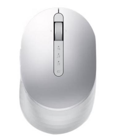 戴爾（DELL）藍牙鼠標無線充電辦公筆記本電腦臺式機原裝USB人體工學高端外設 MS7421W 鉑金銀
