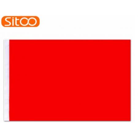 SITOO 空白旗子 純色紅旗 彩旗加厚納米防水1號(hào)2號(hào)3號(hào)4號(hào)5號(hào)尺寸可選 空白紅旗 3號(hào)空白紅旗192*128CM 1面