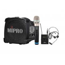 MIPRO咪寶MA-100SBII藍牙音響戶外移動便攜式小型音箱講解喊話擴音器帶話筒一體宣傳講話喇叭插卡可充電 配1手持1頭戴（二代）