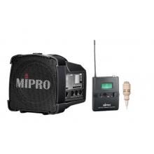 MIPRO咪寶MA-100SBII藍(lán)牙音響戶外移動便攜式小型音箱講解喊話擴(kuò)音器帶話筒一體宣傳講話喇叭插卡可充電 配領(lǐng)夾話筒（膚色）