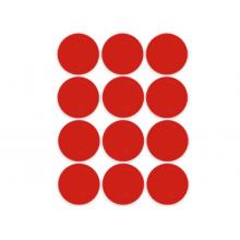 海斯迪克 數(shù)字號(hào)碼牌 5cm大號(hào)貼紙 紅底無字 60貼