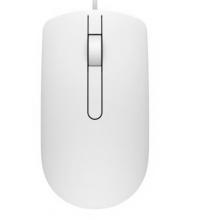戴爾（DELL）MS116 鼠標有線 商務(wù)辦公經(jīng)典對稱 有線鼠標 USB接口 即插即用 鼠標 （白色)