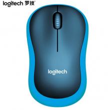 羅技（Logitech）M185鼠標(biāo) 無(wú)線鼠標(biāo) 辦公鼠標(biāo) 對(duì)稱鼠標(biāo) 黑色藍(lán)邊  帶無(wú)線2.4G接收器