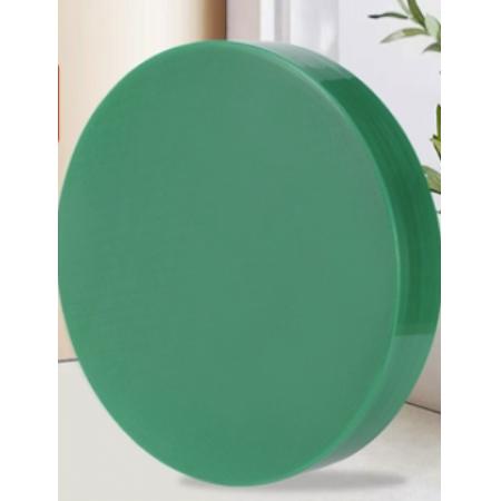 meyao PE菜板抗菌防霉家用食品級塑料砧板圓形加厚菜墩商用案板切菜板（40*40*14）綠色