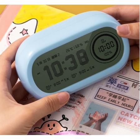 得力(deli）電子可視化工作計(jì)時(shí)器倒計(jì)時(shí)定時(shí)提醒器 LE106 藍(lán)色