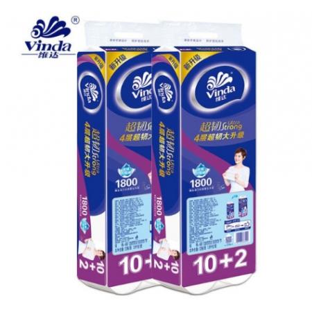 維達(dá)實心卷紙超韌1800g12卷4層