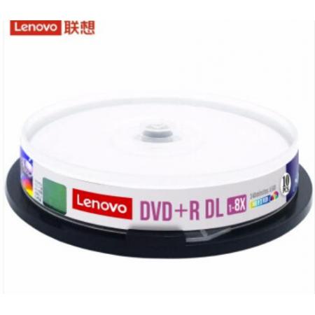 聯(lián)想（Lenovo）DVD+R DL 空白光盤/刻錄盤 8速8.5GB 臺產(chǎn)檔案系列 桶裝10片 單面雙層 可打印