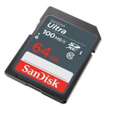 閃迪（SanDisk）64GB SD內(nèi)存卡 至尊高速版讀速100MB/s 數(shù)碼相機 攝像機存儲卡 支持高清視頻