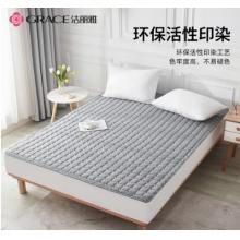 潔麗雅（Grace）A類單人床墊軟墊褥子薄款床褥墊床墊子墊保護(hù)墊1.2*2m