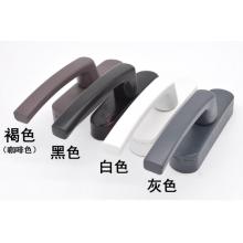 鋁合金窗戶把手平開門窗傳動(dòng)執(zhí)手上懸斷橋鋁外推窗戶拉手配件98孔 褐色 右執(zhí)手