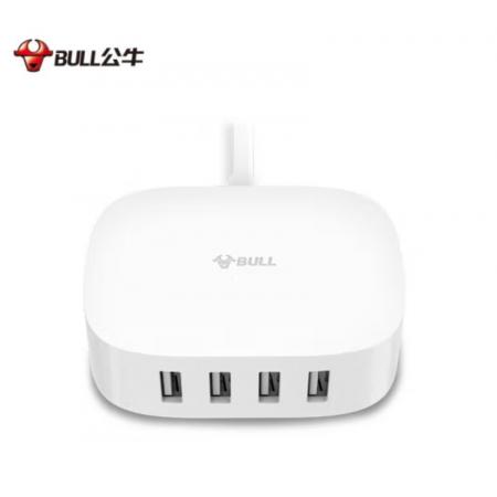 公牛（BULL） 魔方USB 插座/新國標(biāo)插線板/插排/排插 【4USB口充電盒 全長1.5米】GN-U2000