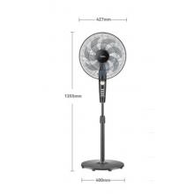 美的（Midea）電風(fēng)扇家用落地扇7葉大風(fēng)量定時電扇客廳臥室升降搖頭扇安靜循環(huán)風(fēng)扇通風(fēng)扇加密安全網(wǎng)罩 7葉強勁颶風(fēng)-快速送涼-便捷按鍵操作35MA