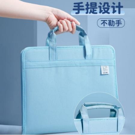 收納袋	得力布面風(fēng)琴包A4