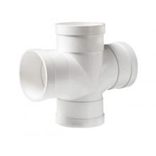 聯(lián)塑（LESSO）順?biāo)耐?平面等徑四通)PVC-U排水配件白色 dn50