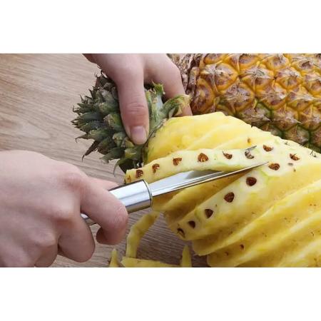 曾太菠蘿鏟不銹鋼菠蘿刀多功能削皮器菠蘿去眼器鳳梨挖眼水果工具神器 不銹鋼菠蘿刀【兩個(gè)】