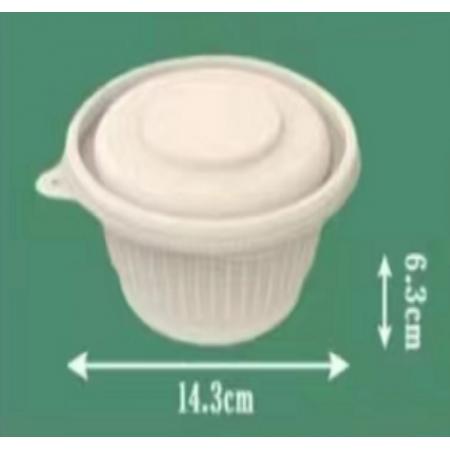 一次性碗可降解帶蓋 450ml  （300個(gè)） 