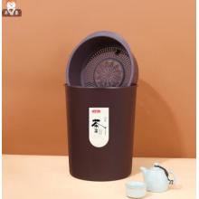 詠幻品質(zhì)茶水分離垃圾桶帶過濾網(wǎng)的過濾葉濾干濕漏渣 紫色茶渣桶(小號(hào)圓)