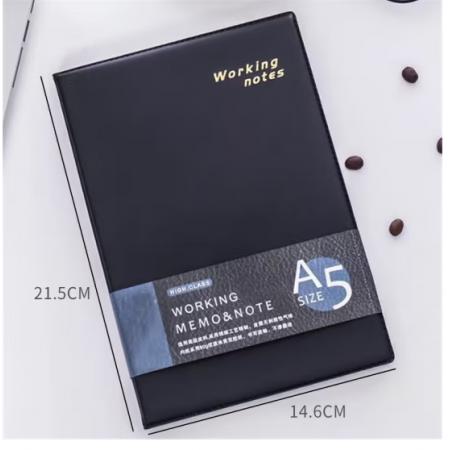 仿皮筆記本	喜通A12-885 A4 96頁黑色