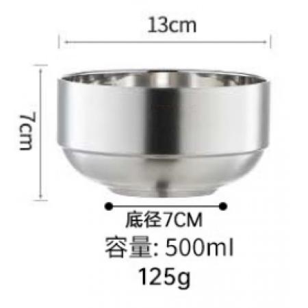 振宏  不銹鋼小碗	直徑13cm，高7cm