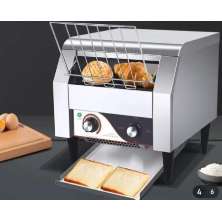hotkitch商用鏈?zhǔn)蕉嗍繝t商用烤吐司早餐機豪華型履帶式烤面包機酒店食堂早餐設(shè)備