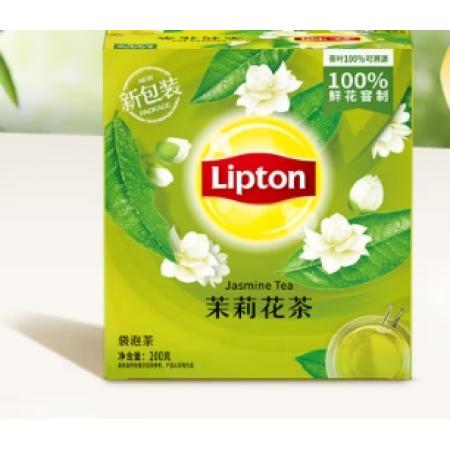 袋泡茶	立頓/茉莉花茶/200克/100包/盒一箱12盒
