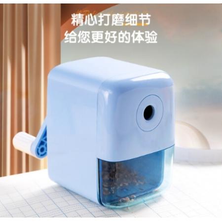 得力(deli)學(xué)生可自動進(jìn)筆手搖卷筆刀削筆機/鉛筆削筆器/削筆刀/轉(zhuǎn)筆刀 學(xué)生文具 開學(xué)考試禮物藍(lán)色
