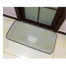 大門口鋼絲腳墊 家用鋼絲墊防滑刮泥墊鐵絲地墊金屬網入戶門口的 加粗-彈簧邊密度2厘米 45*90cm