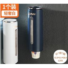 一次性杯子架紙杯架飲水機自動取杯器家用掛壁式放水杯的置物架子 優(yōu)雅白