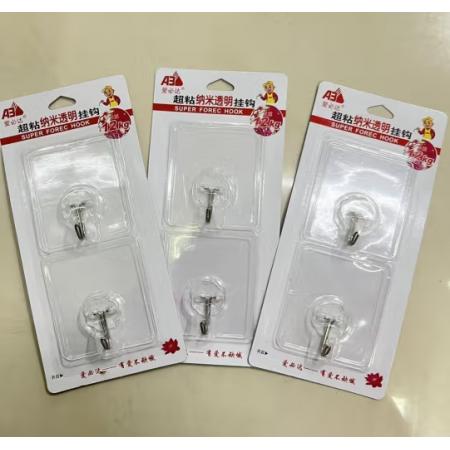 粘鉤	愛(ài)必達(dá)透明2個(gè)裝