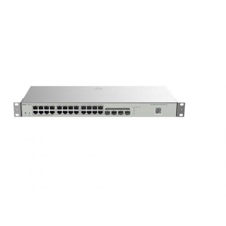 銳捷（Ruijie）二層網(wǎng)管24口千兆交換機 RG-NBS3100-24GT4SFP 4個千兆光口 企業(yè)監(jiān)控工程高性能分流器