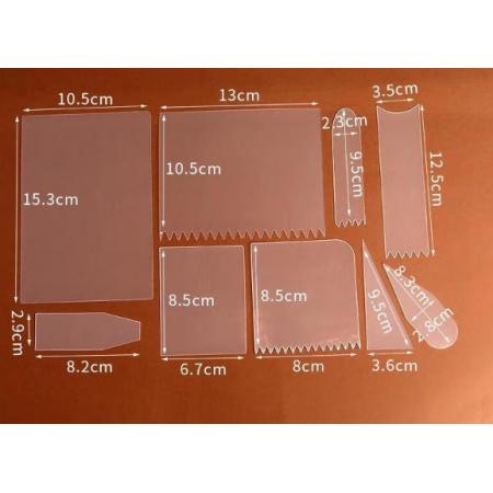 透明刮板 HYWLKJ 加厚方形長(zhǎng)18cm*10cm