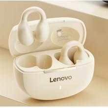 聯(lián)想（lenovo）藍牙耳機耳夾式開放不入耳藍牙5.4無線運動音樂游戲耳機適用蘋果華為小米OPPO手機EA420月巖白