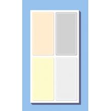 不干膠貼紙	NVV 標簽貼紙 大號80枚60*30mm便利貼BL-06