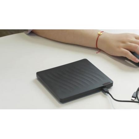聯(lián)想（Lenovo）8倍速 外置光驅(qū) DVD外置刻錄機(jī) 移動(dòng)光驅(qū) 外接光驅(qū) 筆記本電腦便攜光驅(qū)外置讀刻一體黑色 DB75-Max
