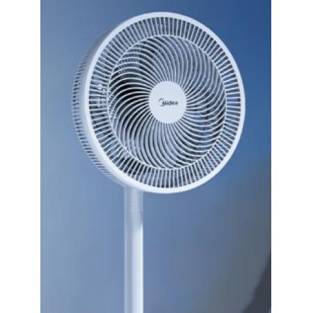 美的（Midea）電風扇 家用七葉立式落地扇宿舍臥室輕音節(jié)能搖頭桌面小風扇大風力空氣循環(huán)風扇 SAF30AC