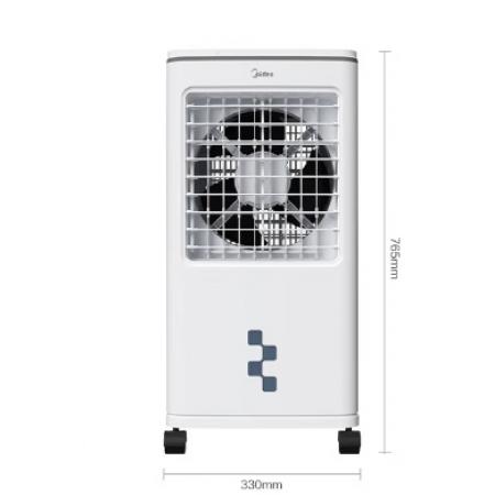 美的（Midea）冷風(fēng)扇 家用立式單冷空調(diào)扇客廳臥室移動冷風(fēng)機冰晶水冷小空調(diào)制冷機 定時遙控制冷風(fēng)扇 AAG12XF