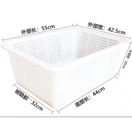 塑料菜筐	55.5*43*20長(zhǎng)方形，厚