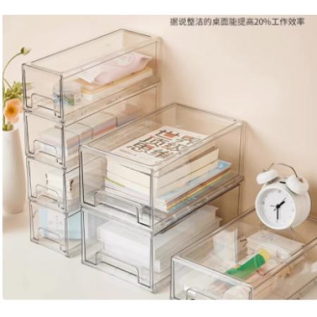 桌面收納盒	大號(hào)*2透明色