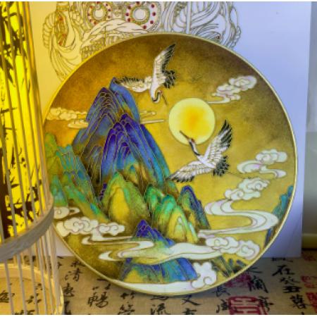 景泰藍(lán)掐絲琺瑯畫(huà)