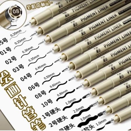 勾線筆套裝	【全套推薦】12只裝