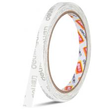 得力30409棉紙雙面膠帶12mm*10m*90um(白色)(卷)-強(qiáng)力款 1卷裝