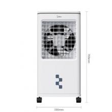 美的（Midea）冷風(fēng)扇 家用立式單冷空調(diào)扇客廳臥室移動冷風(fēng)機(jī)冰晶水冷小空調(diào)制冷機(jī) 定時遙控制冷風(fēng)扇 AAG12XF