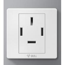 公牛（BULL）三相四線插頭工業(yè)大功率插座工廠空調(diào)電源面板440伏四孔插座86型 大功率3相4線插座四孔25A 86型三相插頭插座暗裝四角4孔