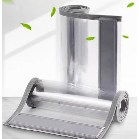 門簾	磁吸PVC水晶板定制1.4米寬*2米高