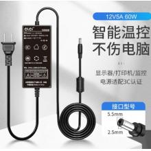 e磊12v5a電源適配器 LED液晶顯示器監(jiān)控電源線3A4A5A硬盤充電器打印機(jī)按摩椅錄相電源5.5*2.5/2.1通用