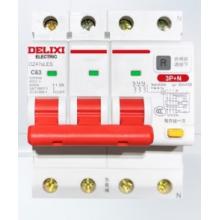德力西電氣 漏電保護器  DZ47SLES 空開帶漏保	3P+N 63A